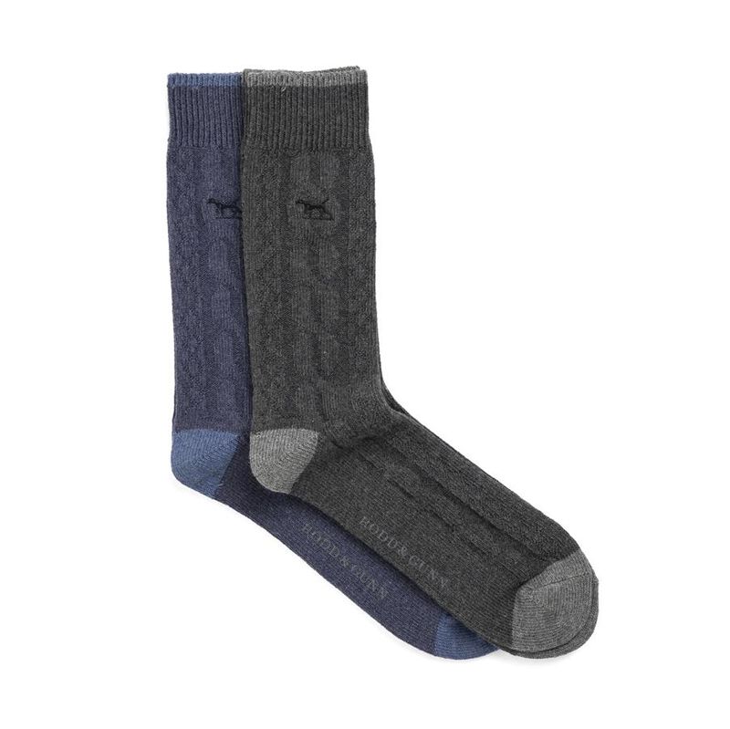 Rodd & Gunn Dunedin Cable Sock 2 Pack image number 3